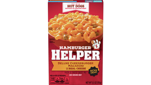 Deluxe Cheeseburger Macaroni Hamburger Helper - Front