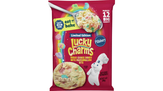 Pillsbury Ready To Bake Limited Edition Lucky Charms Cookie Dough Pillsbury Com