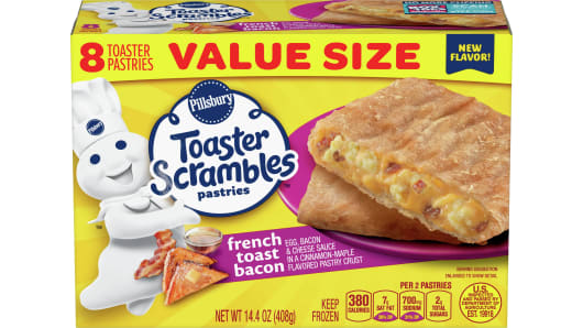 Pillsbury™ French Toast Bacon Toaster Scrambles 8ct - Front