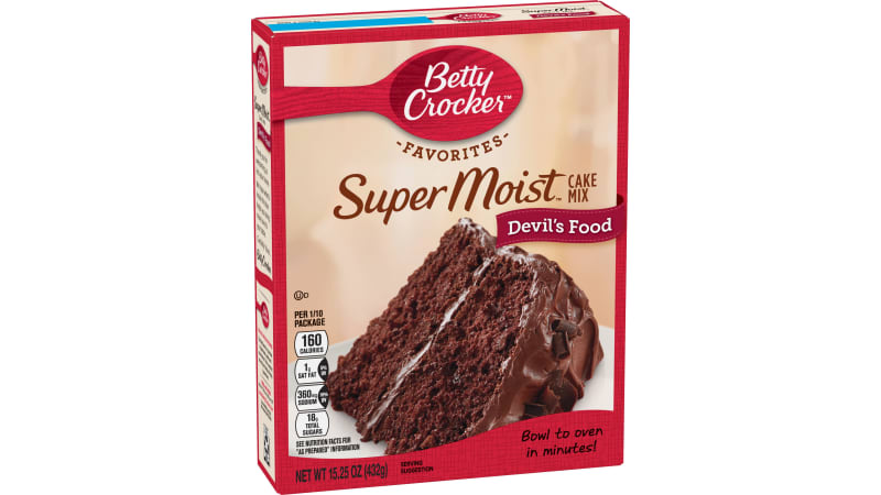 Samlet aktivitet Bred vifte Betty Crocker™ Super Moist™ Favorites Devil's Food Cake Mix - BettyCrocker .com