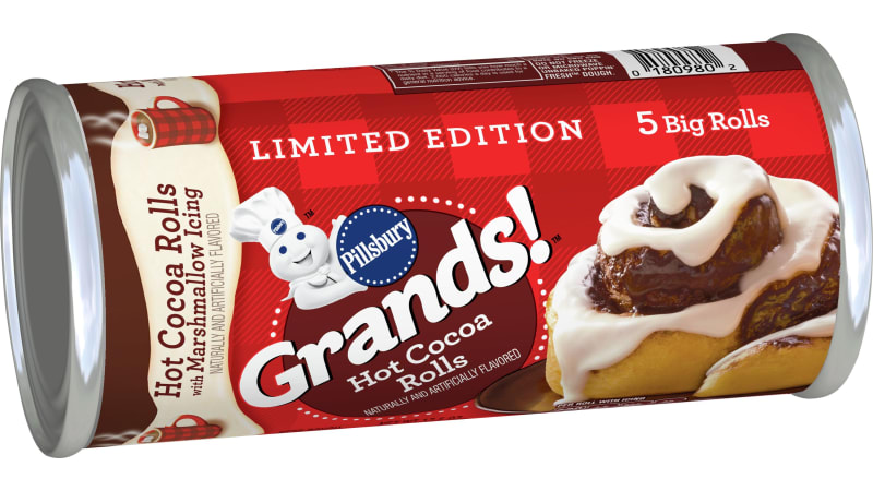 Limited Edition Pillsbury Grands! Hot Cocoa Rolls with Marshmallow