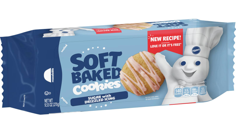 Pillsbury Cookies, Confetti, Soft Baked, Mini, 12 Pack - 12 pack, 1 oz pouches