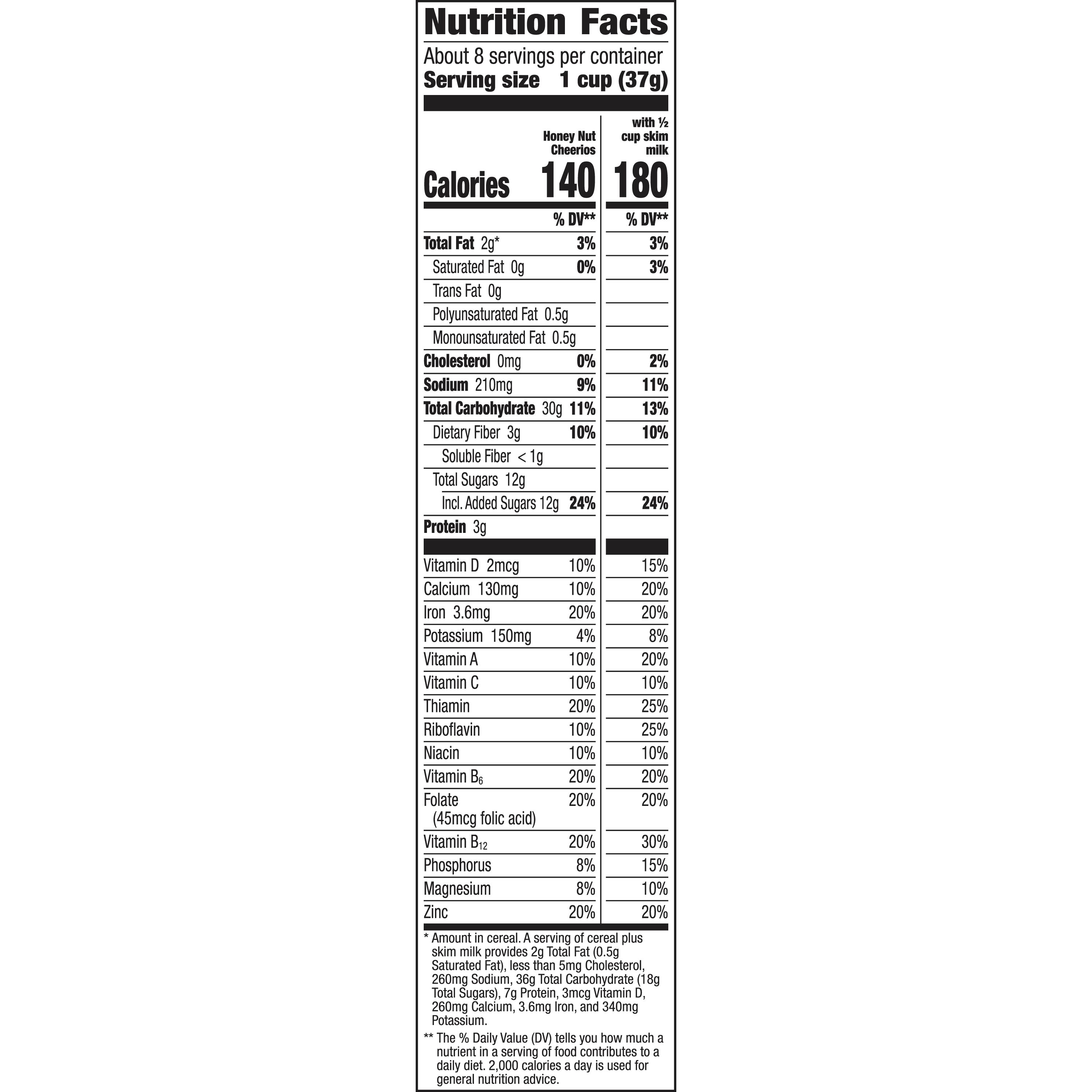 Cheerios Nutrition Food Label Besto Blog