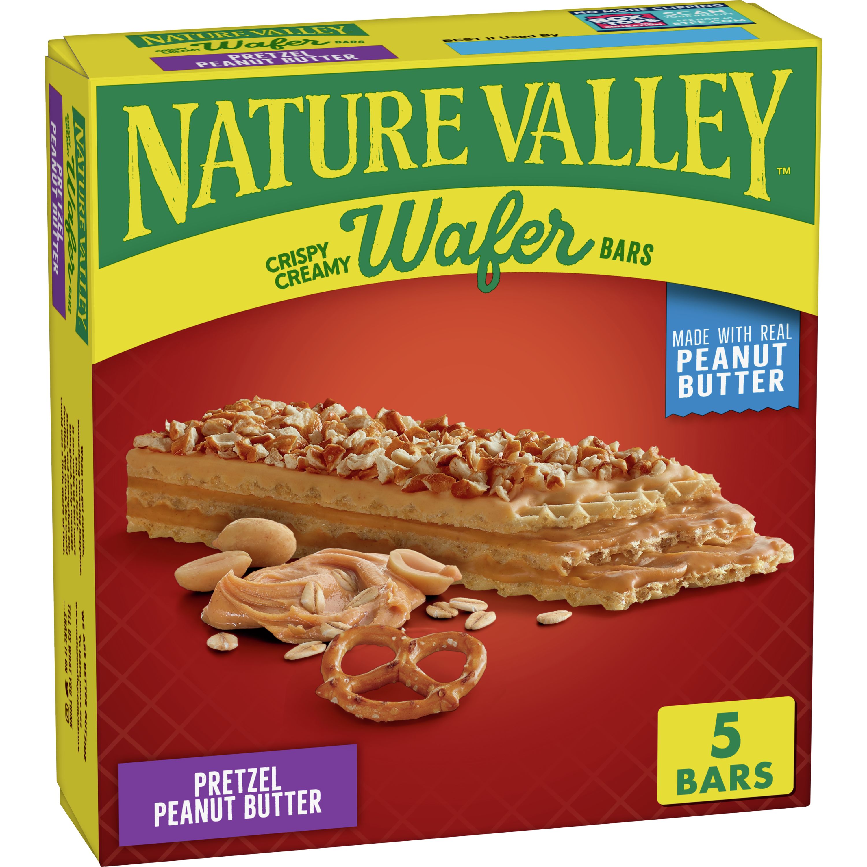 Pretzel Peanut Butter Wafer Bars | Crispy Wavers | Nature Valley