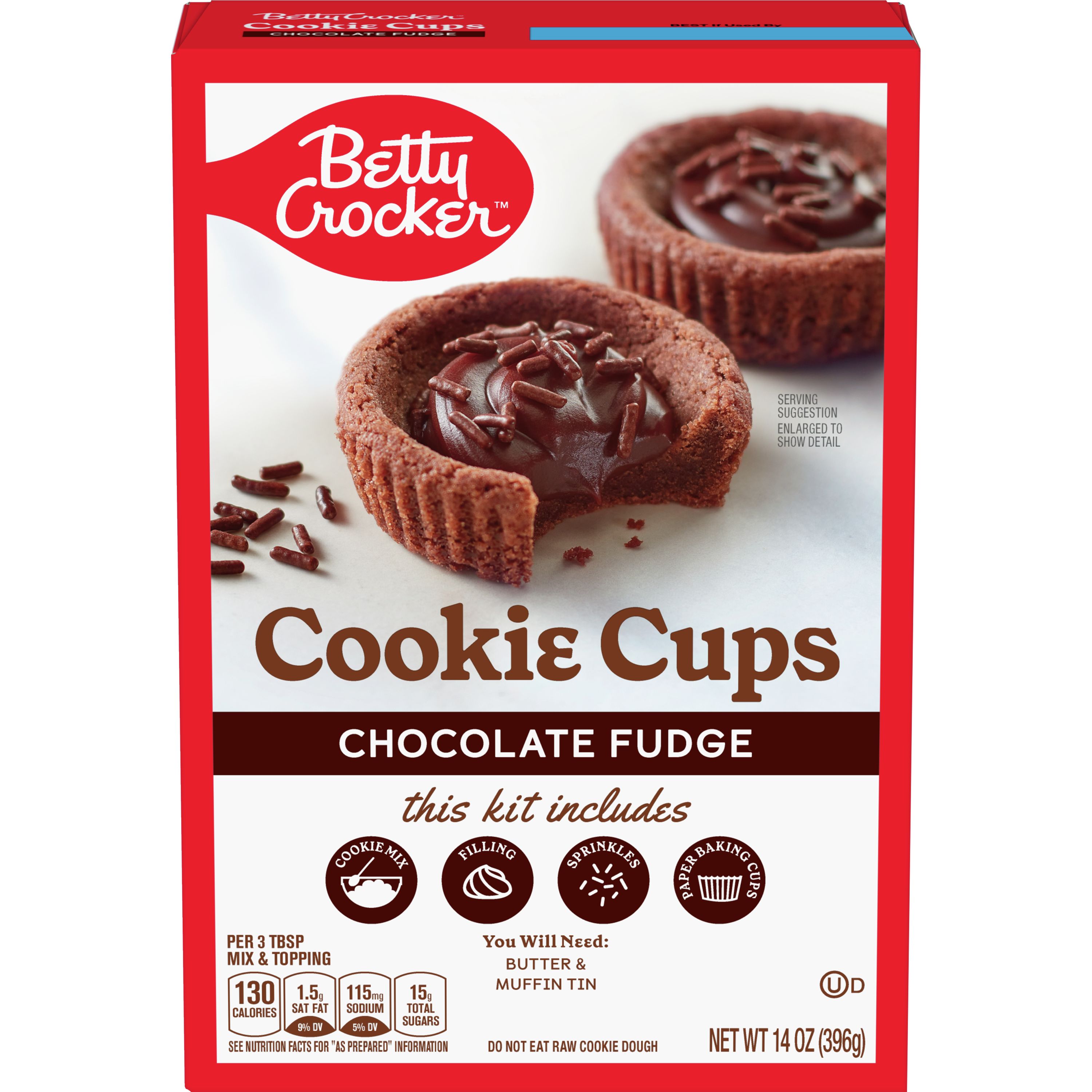 Betty Crocker Cookie Cups Chocolate Fudge Bettycrocker Com