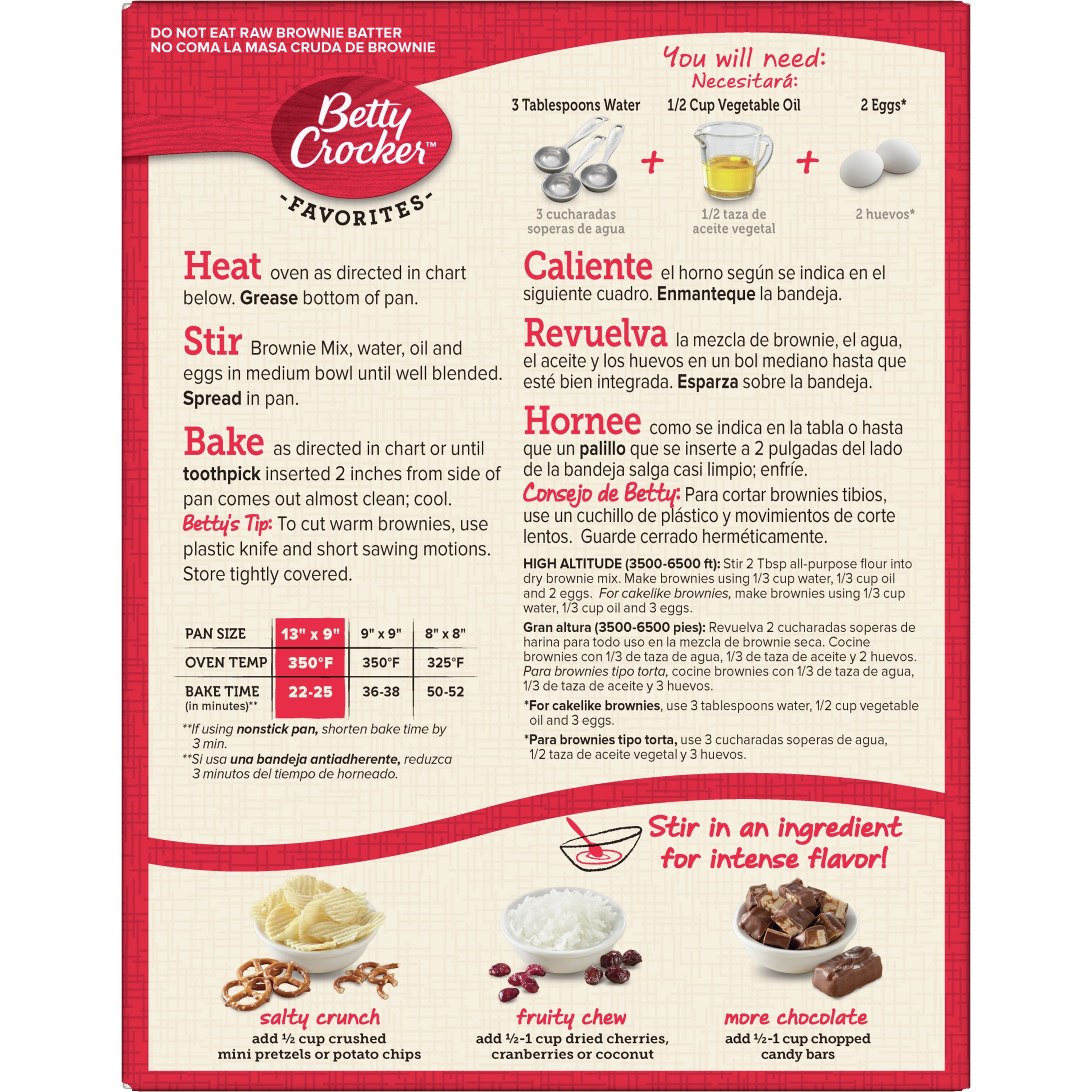 Top 76+ imagen betty crocker brownie receta