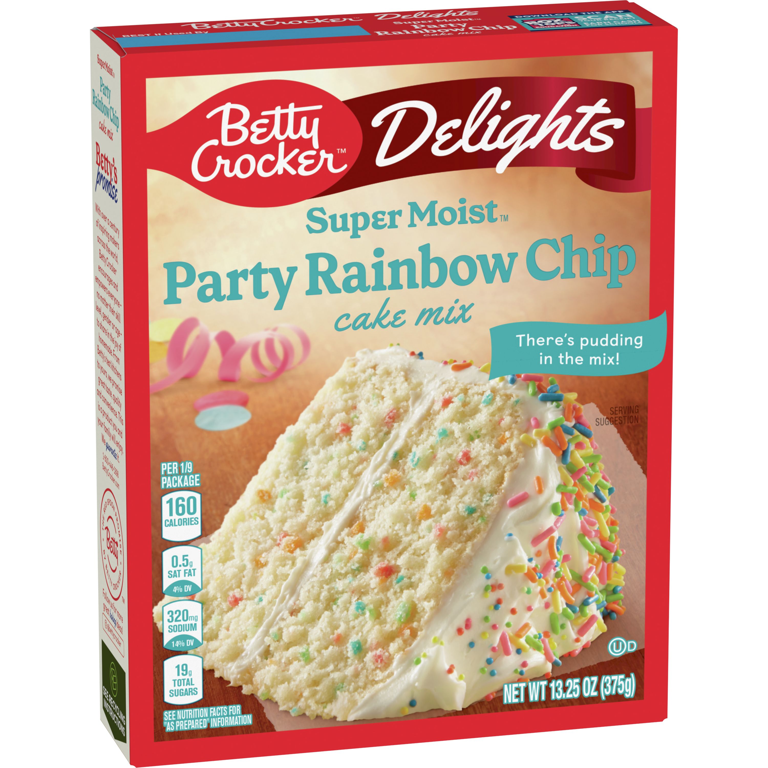 Tvunget Bagvaskelse Løsne Betty Crocker Delights Super Moist Party Rainbow Chip Cake Mix, 13.25 oz. -  BettyCrocker.com