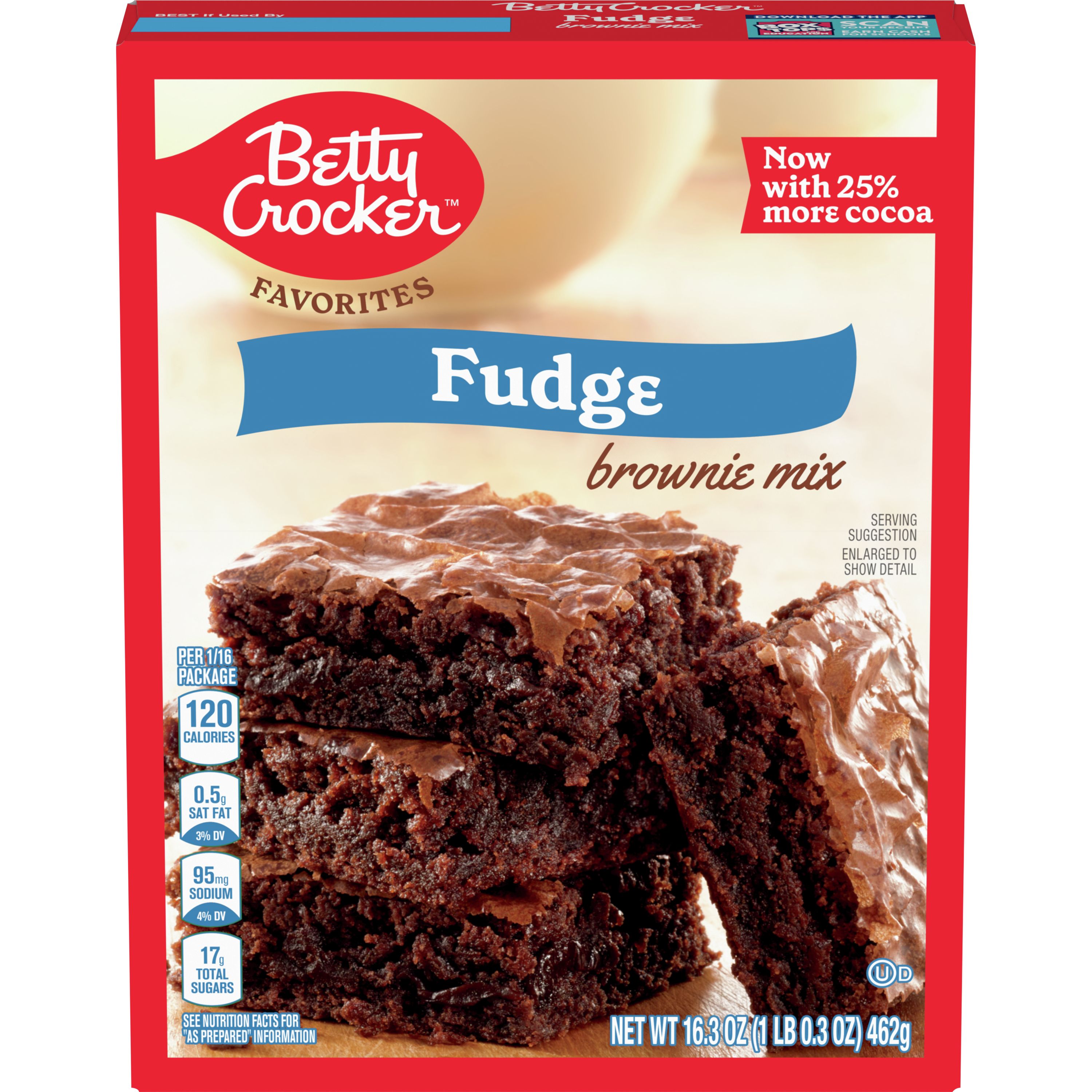 Betty Crocker Favorites Fudge Brownie Mix, Family Size, 16.3 oz 