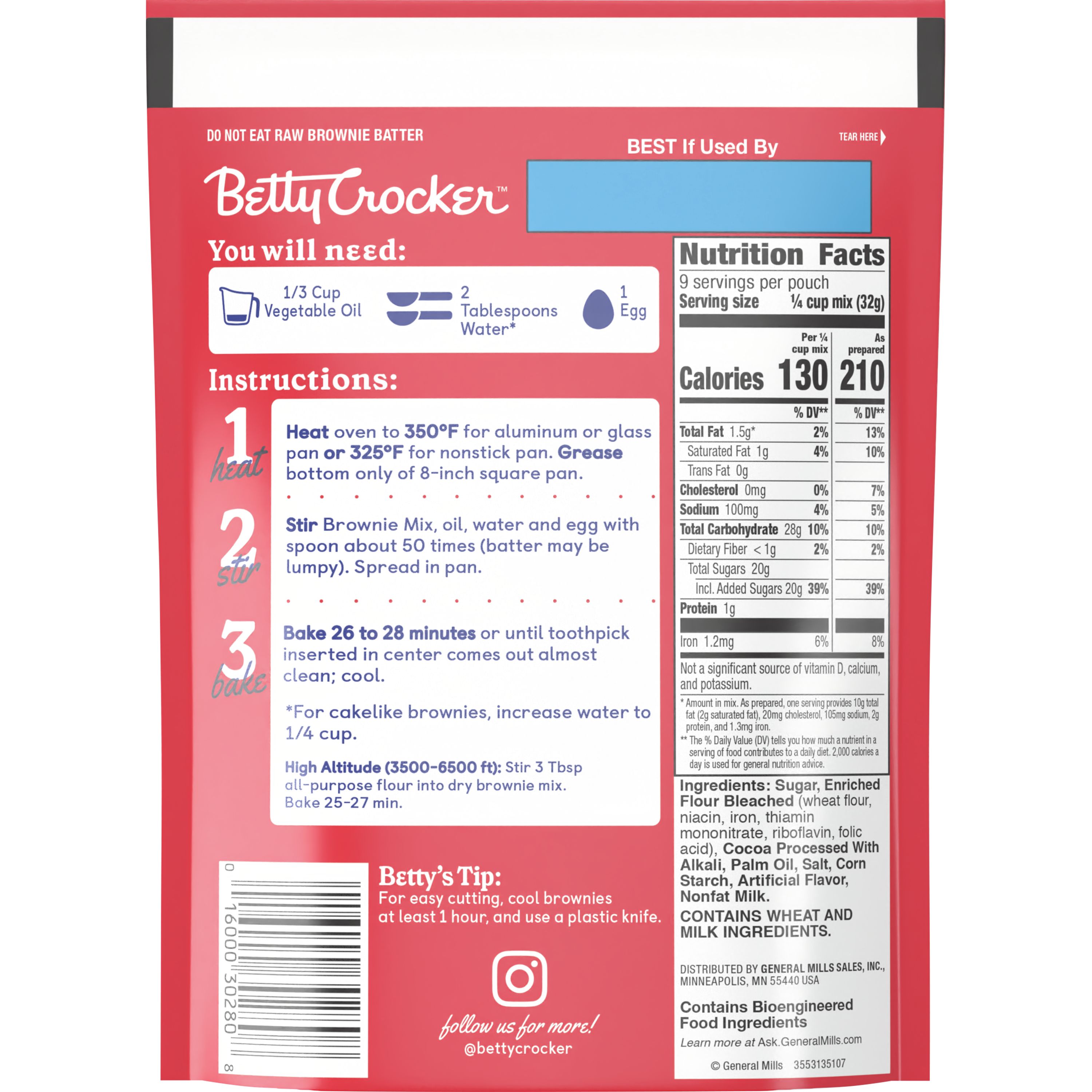 How To Make: Betty Crocker Fudge Brownie Mix 