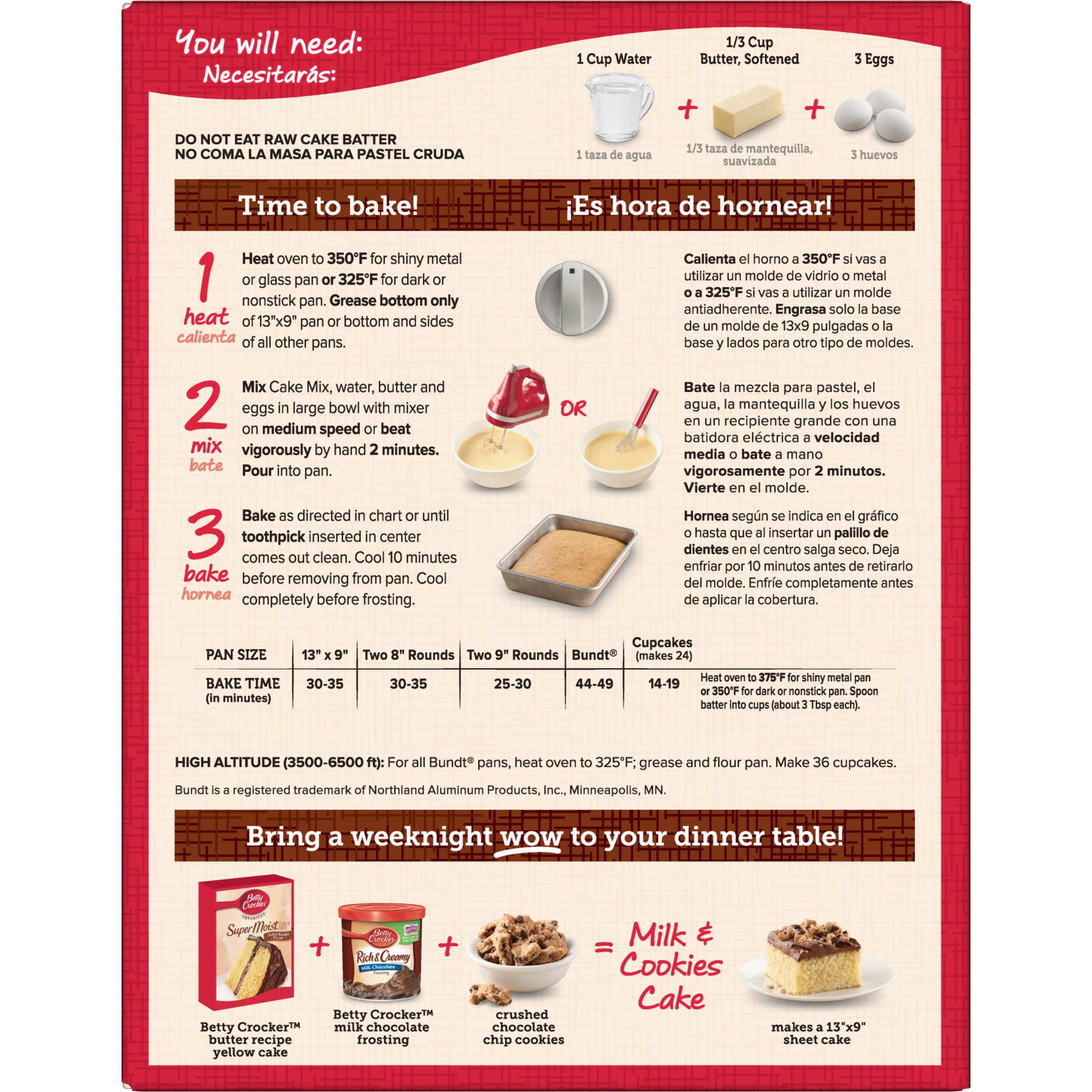 Betty Crocker Super Moist Favorites Butter Recipe Yellow Cake Mix Bettycrocker Com