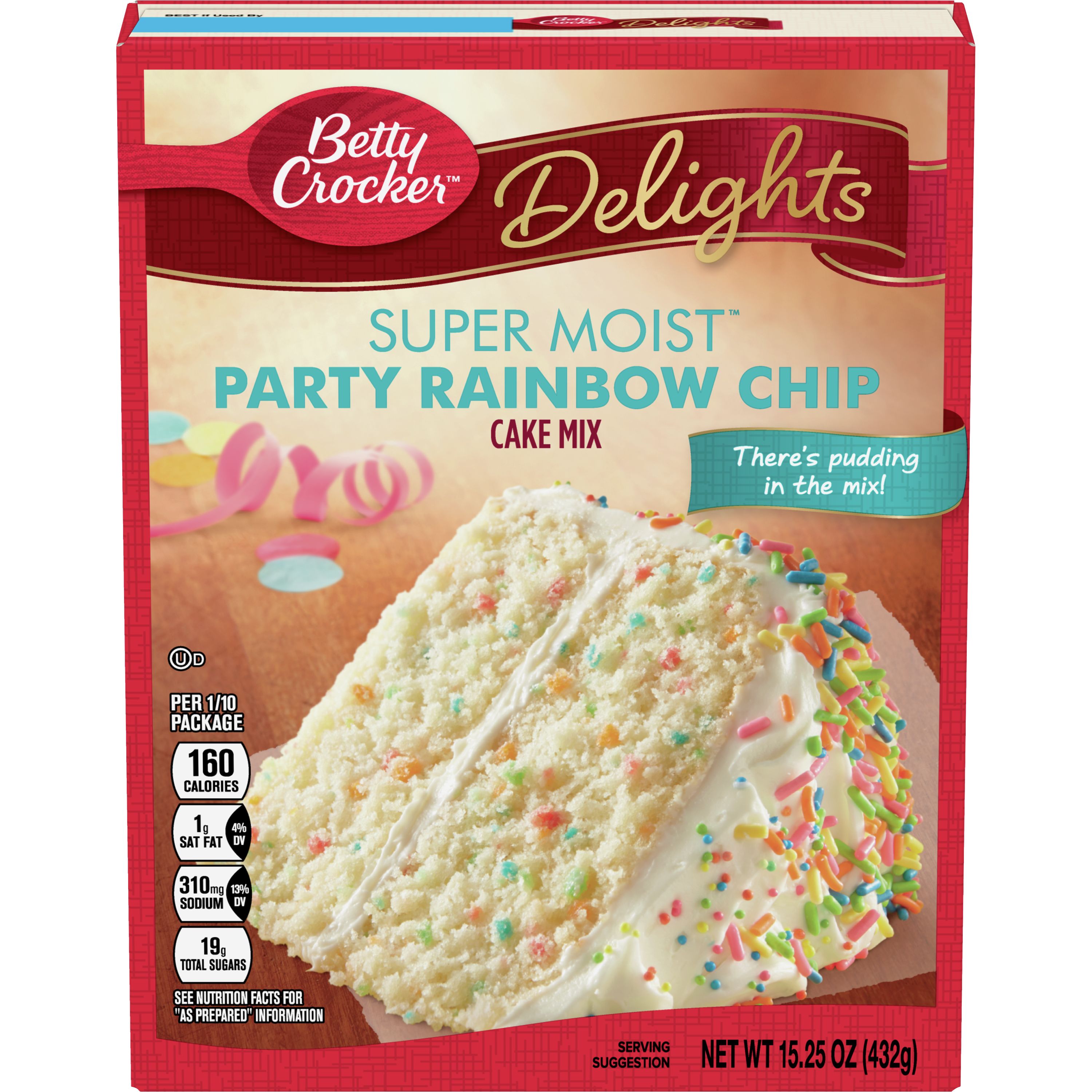 Betty Crocker™ Super Moist™ Delights Rainbow Chip Cake Mix -  BettyCrocker.com
