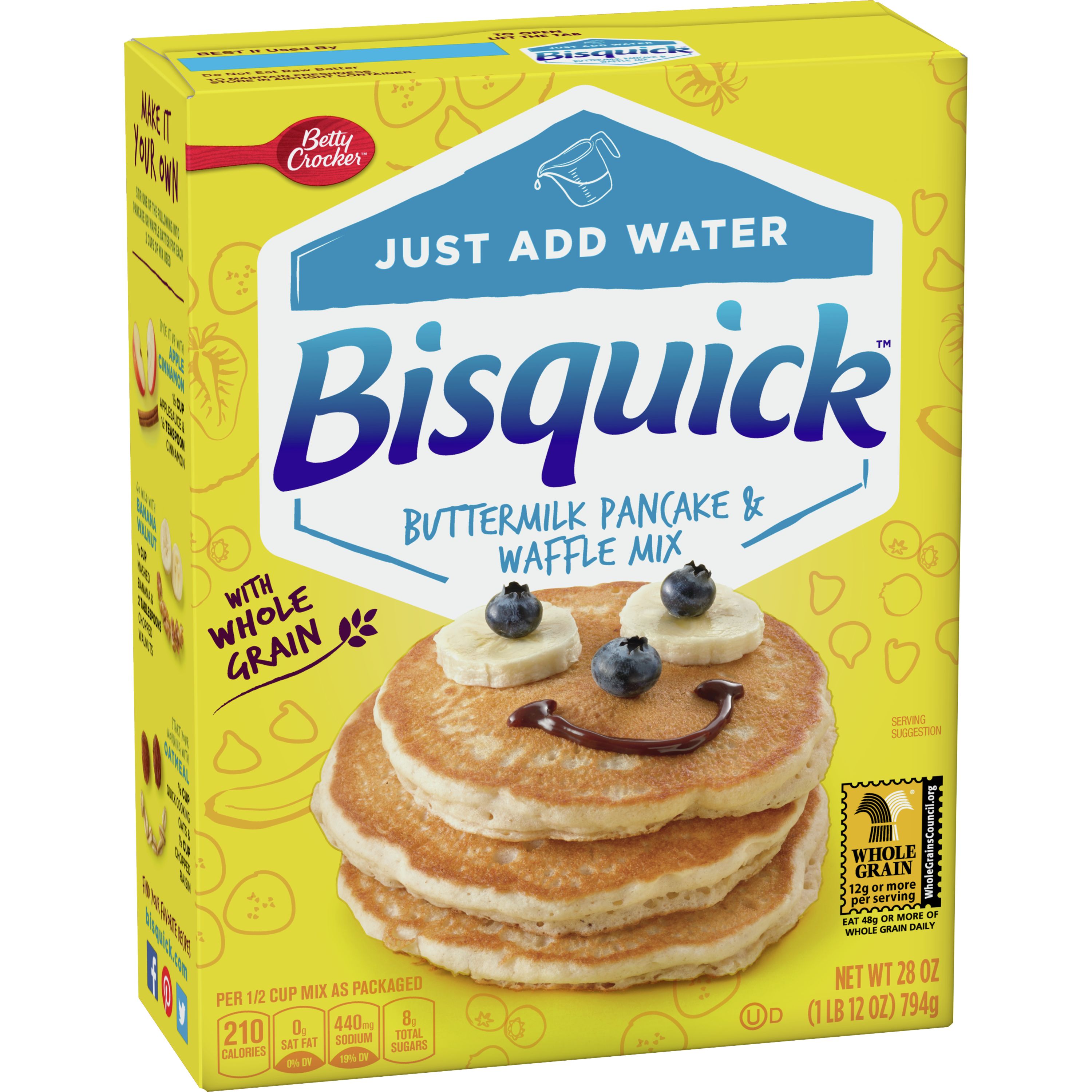 Bisquick™ Simply Whole Pancake & Waffle Mix - BettyCrocker.com