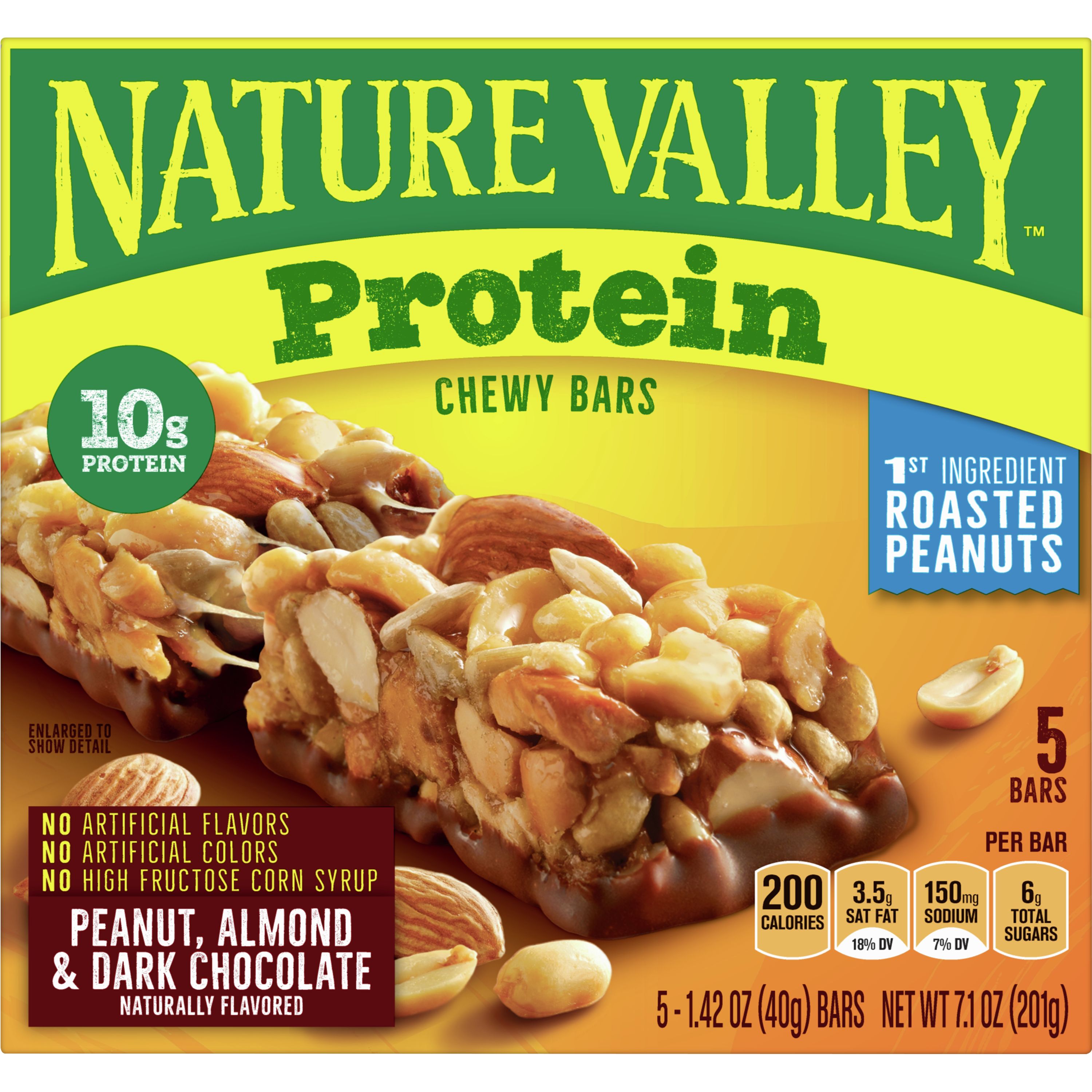 Peanut, Almond & Dark Chocolate Protein Chewy Bars | Nature Valley