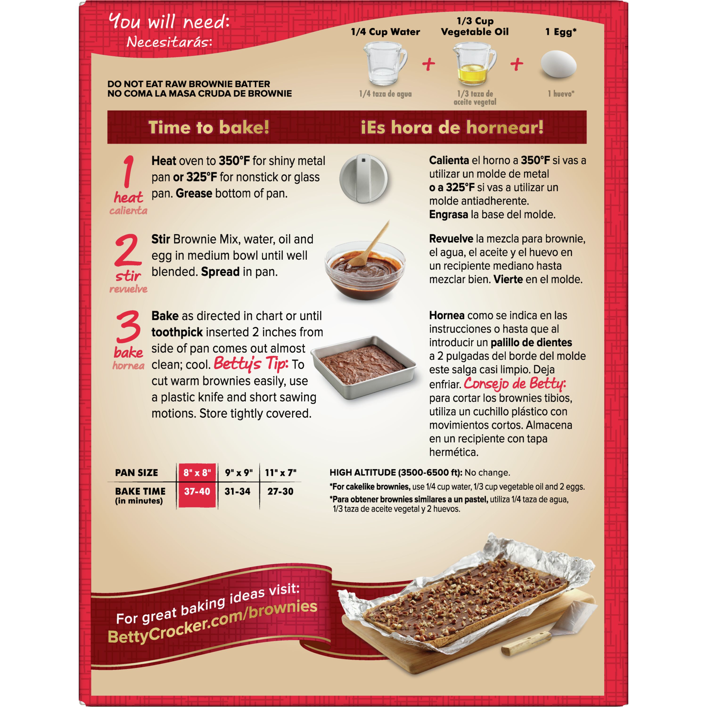 Top 51 Imagen Receta Brownies Betty Crocker Vn 