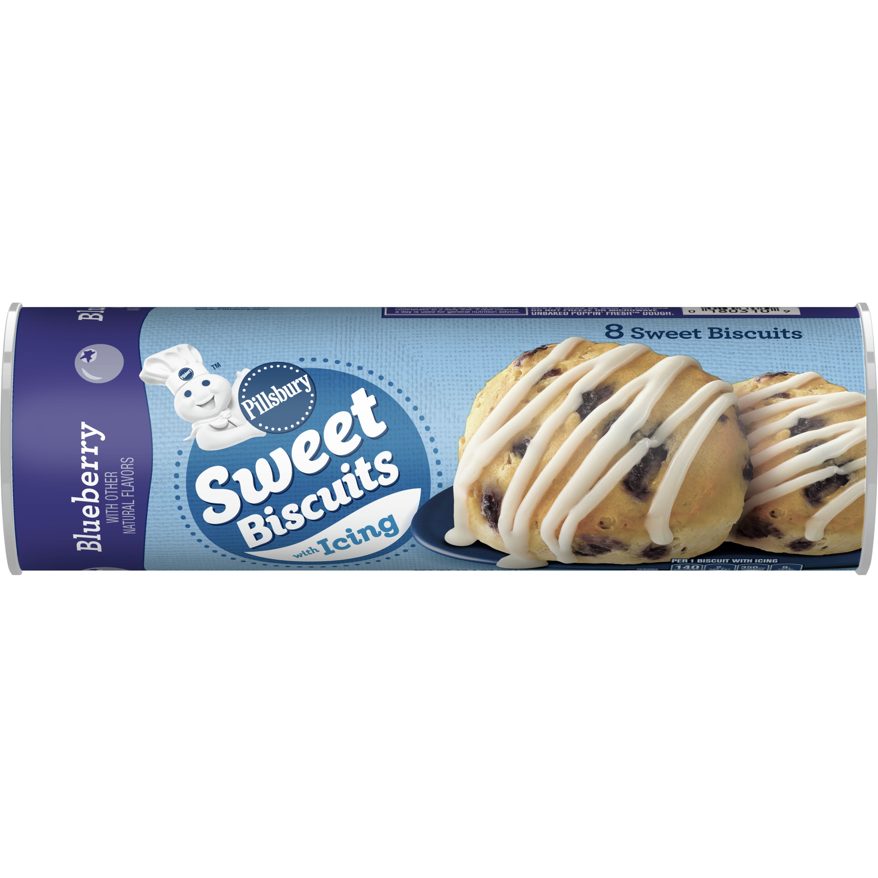 Pillsbury Blueberry Flavored Refrigerated Sweet Biscuits With Icing Pillsbury Com