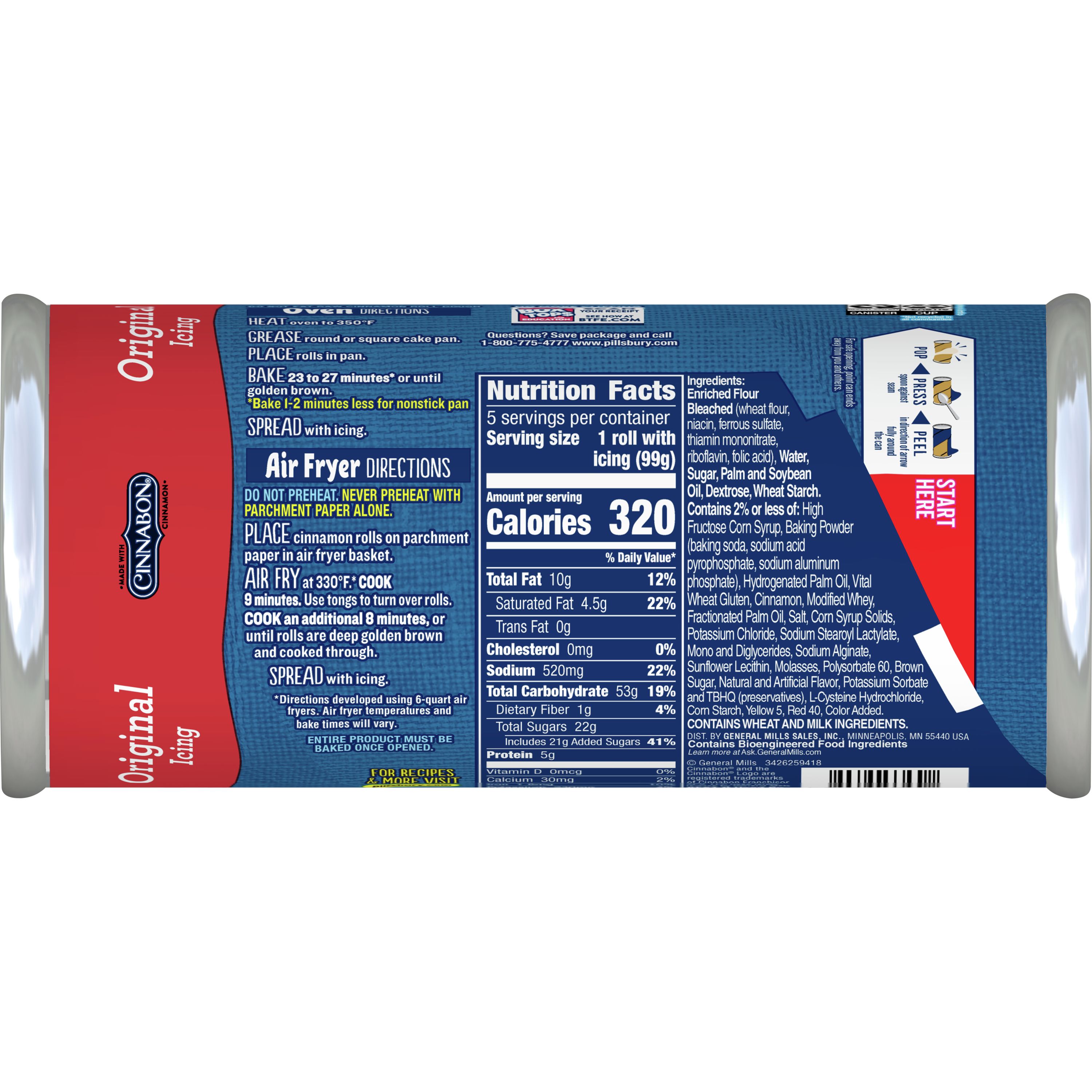 Pillsbury Cinnamon Roll Nutrition Information Besto Blog