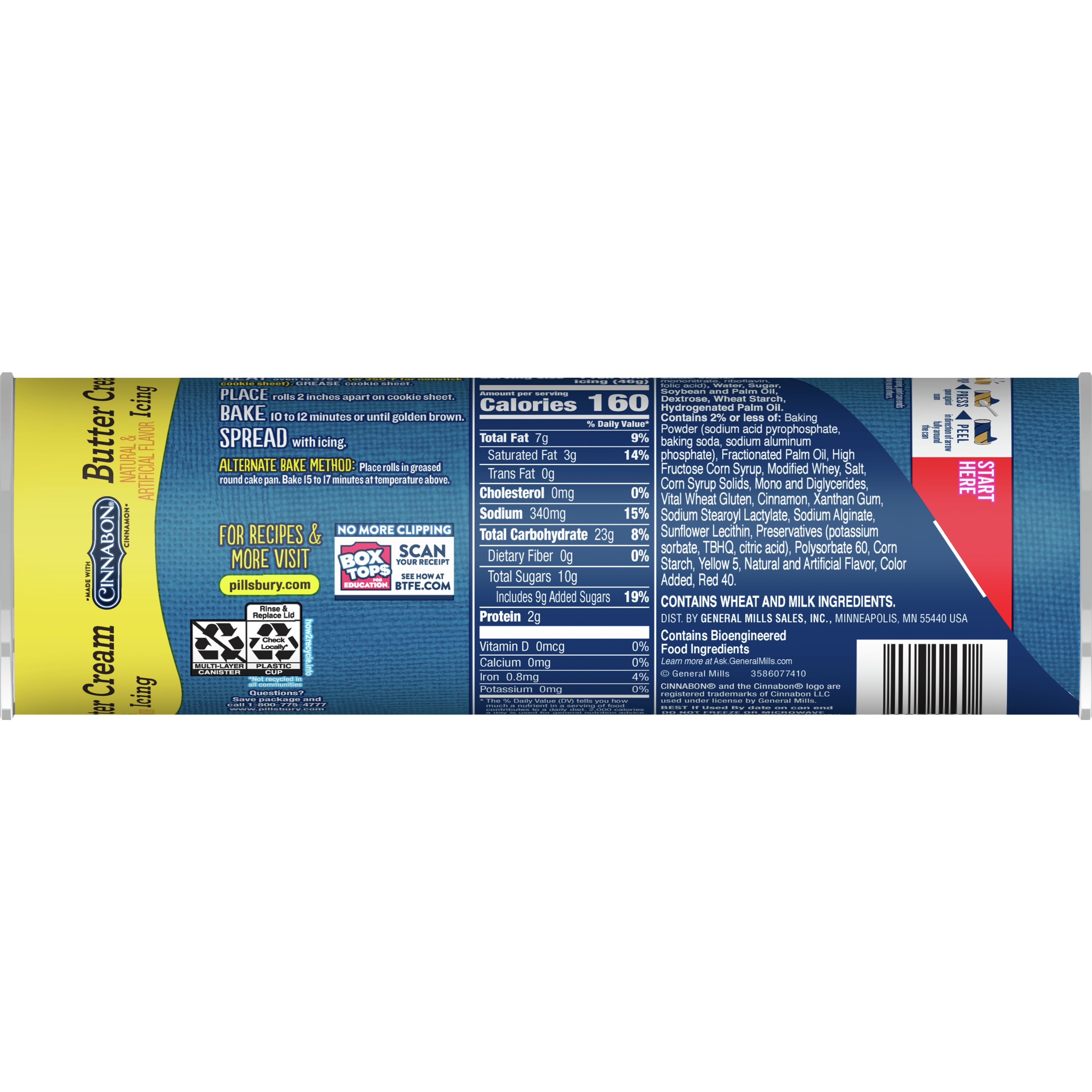 Pillsbury™ Flaky Cinnamon Rolls with Butter Cream Icing ...