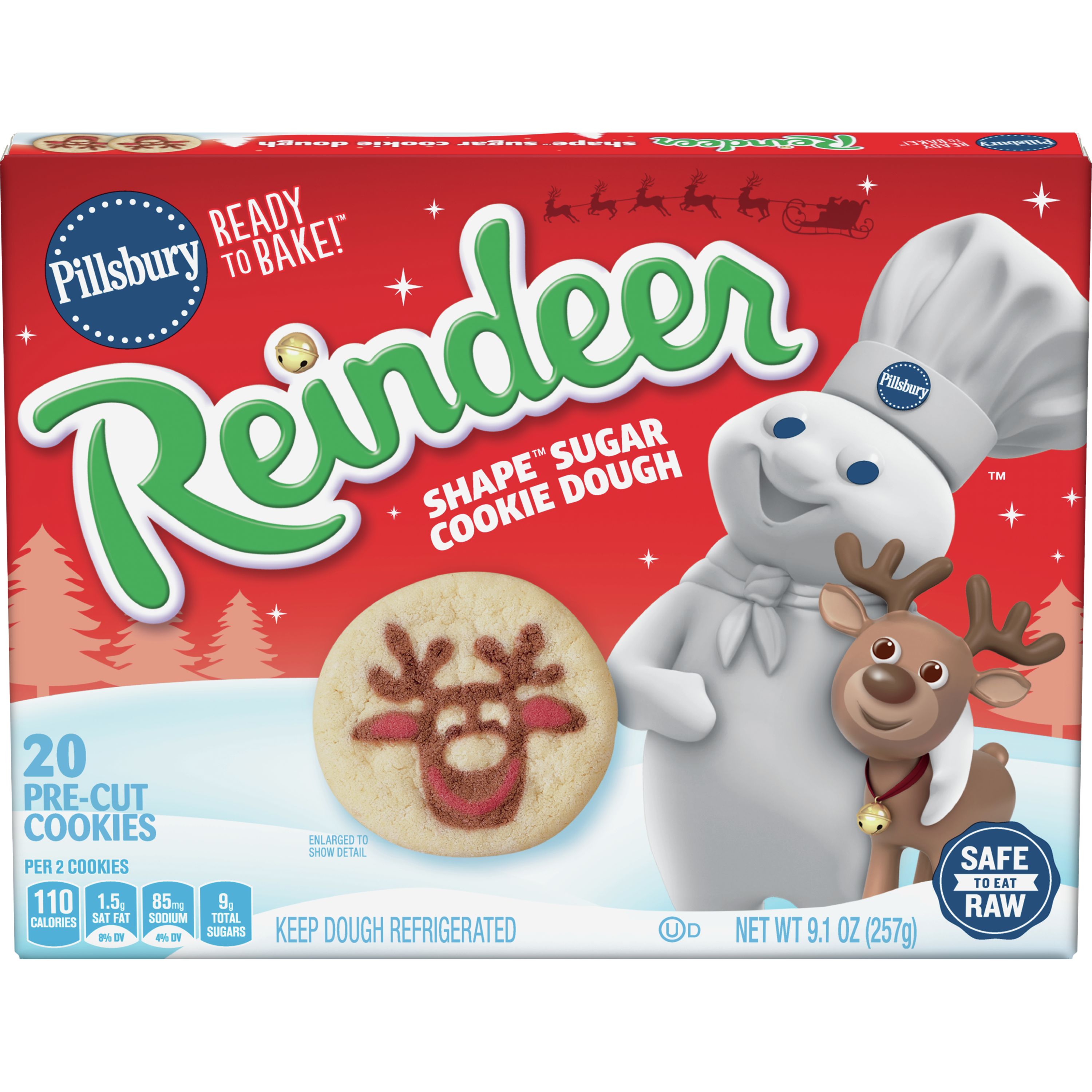 pillsbury holiday cookies reindeer