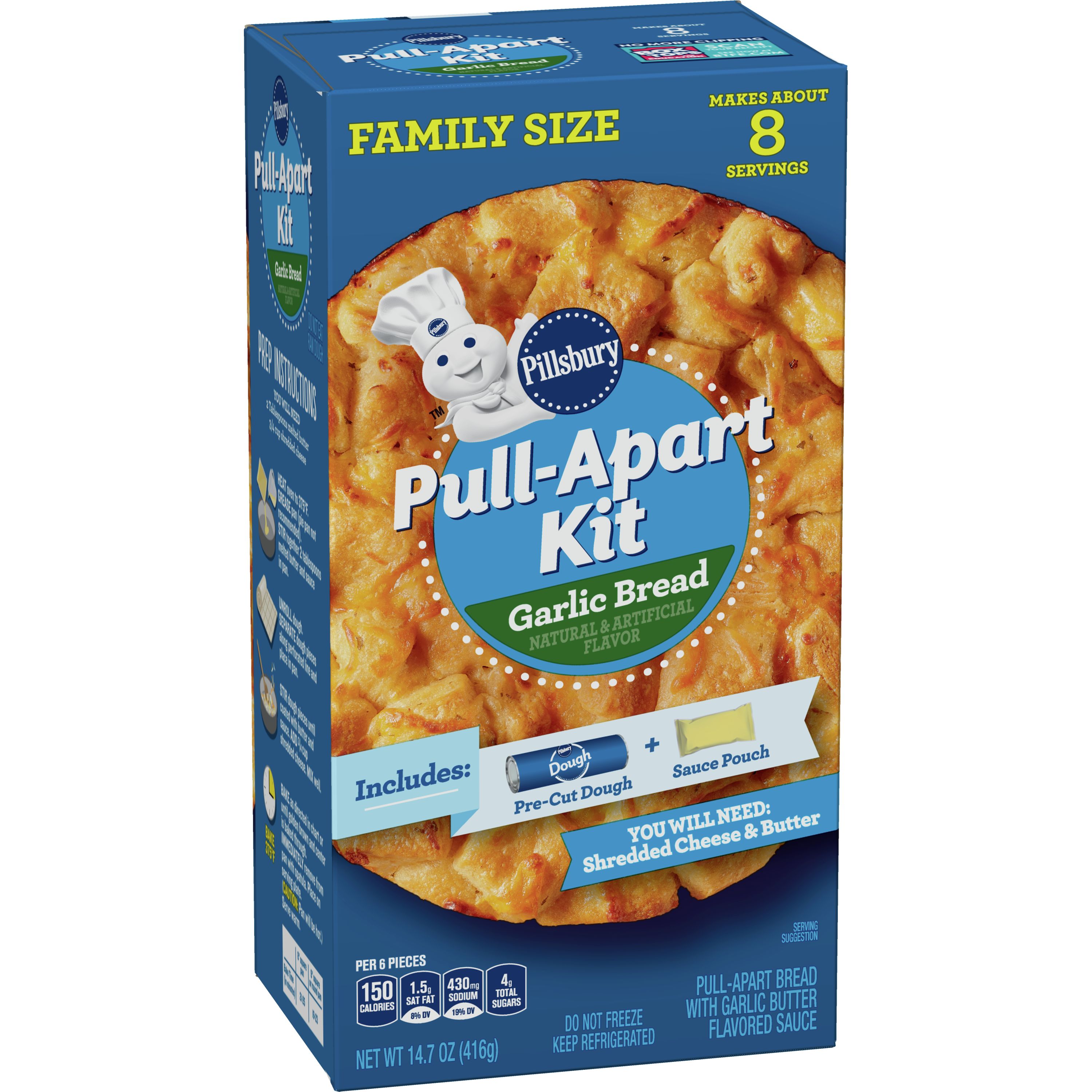 Pillsbury Garlic Bread Pull Apart Kit Pillsbury Com