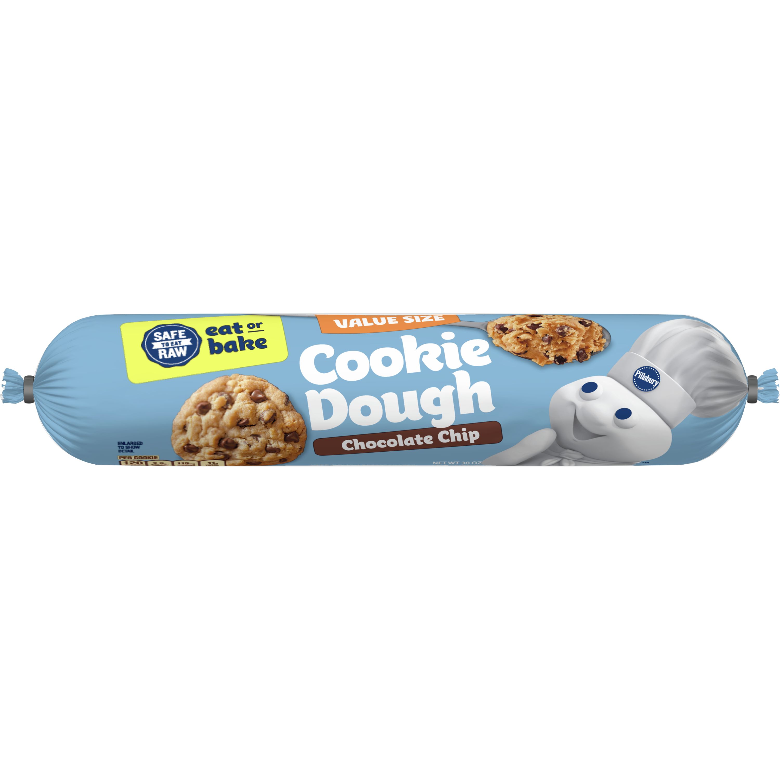 pillsbury cookie dough raw