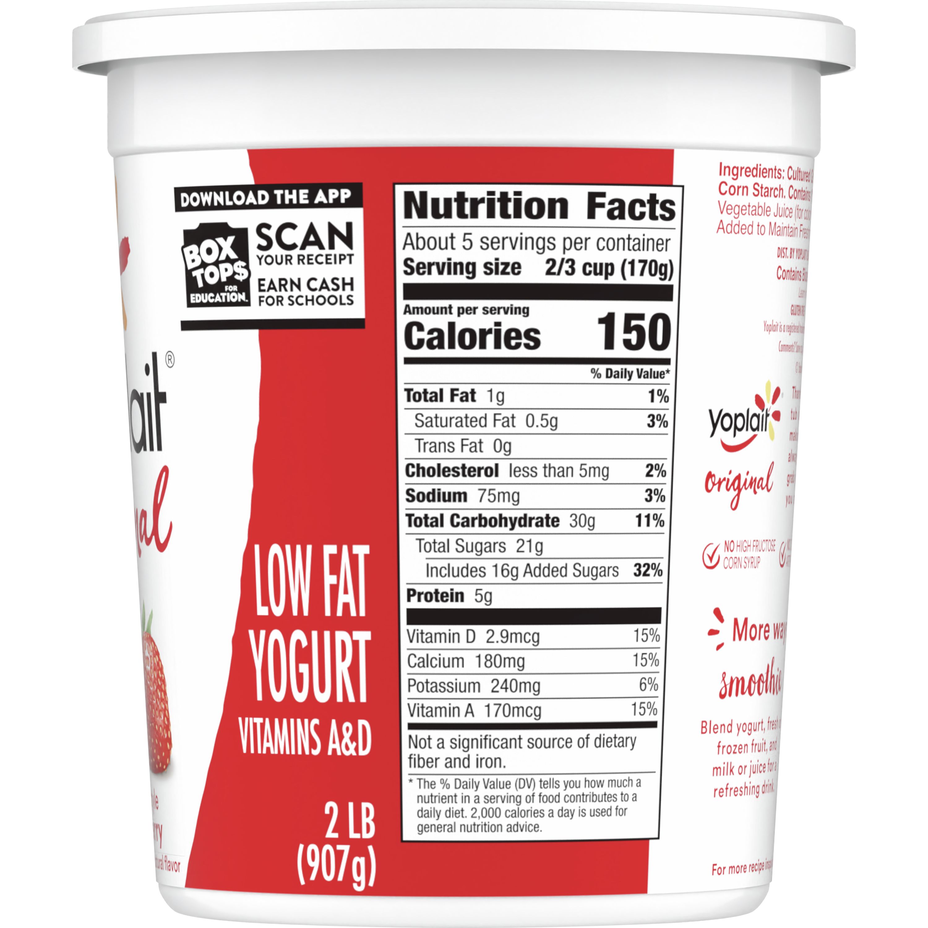 Yoplait Yogurt Nutrition Label Besto Blog