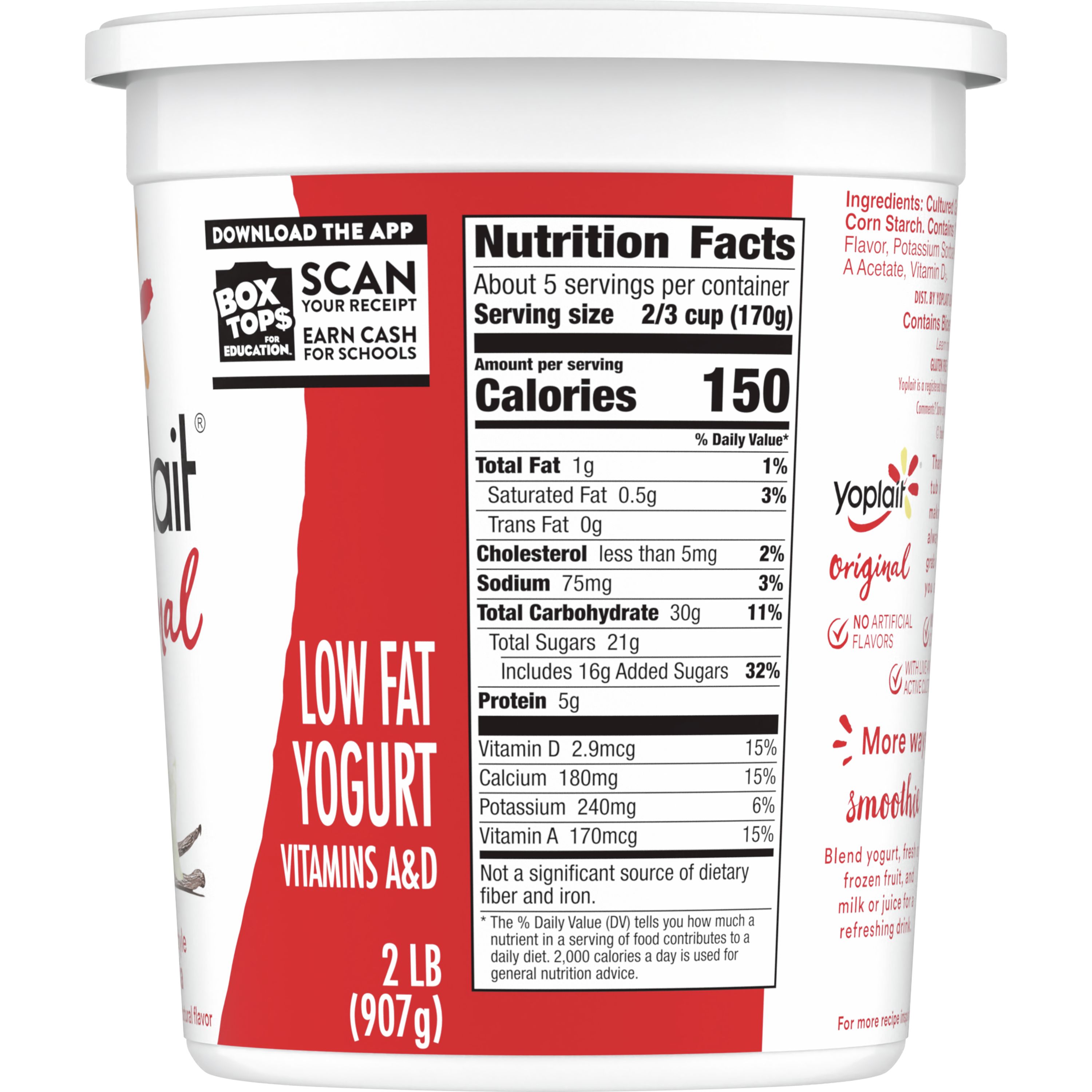 Yoplait Plain Greek Yogurt Nutrition Blog Dandk