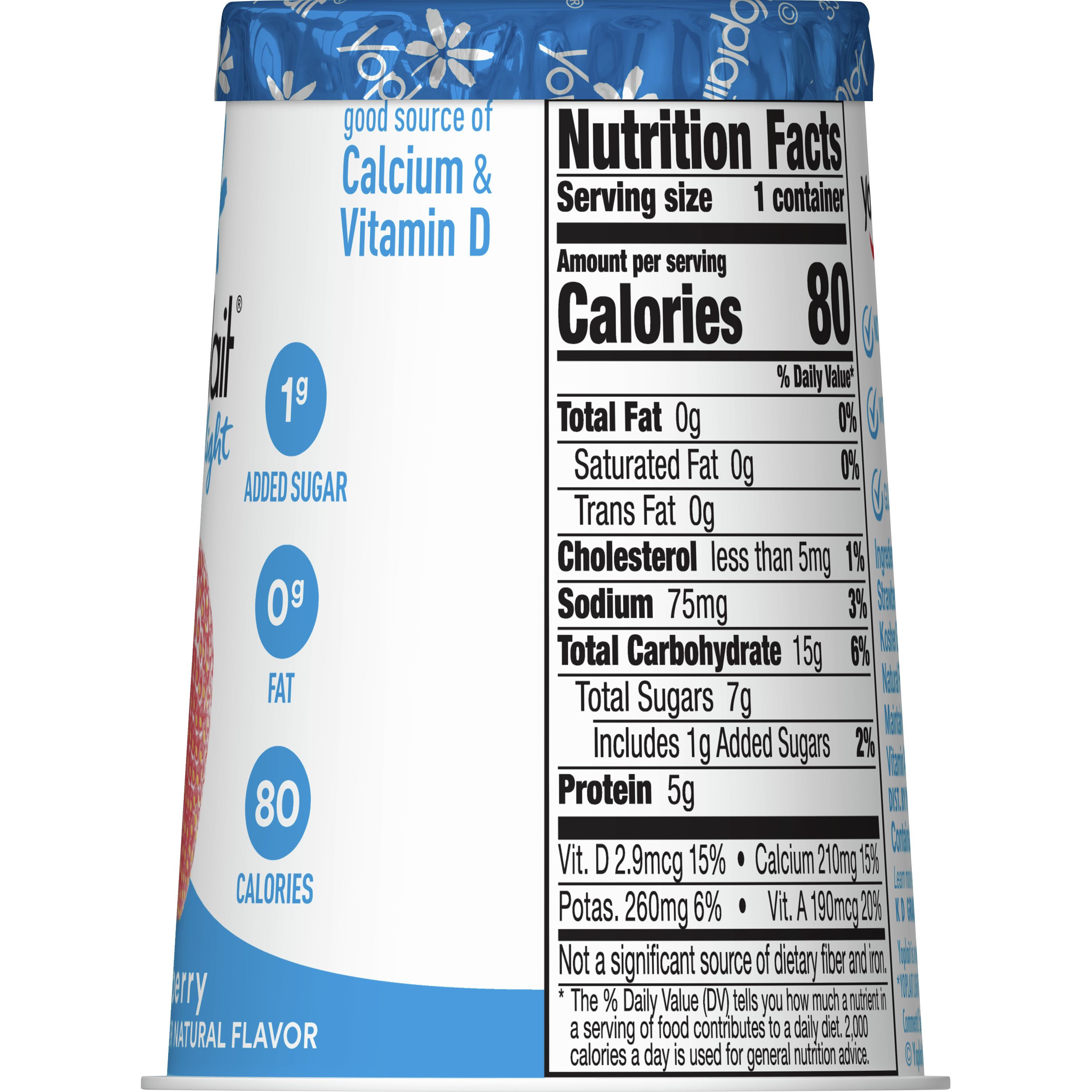 yoplait yogurt nutrition facts