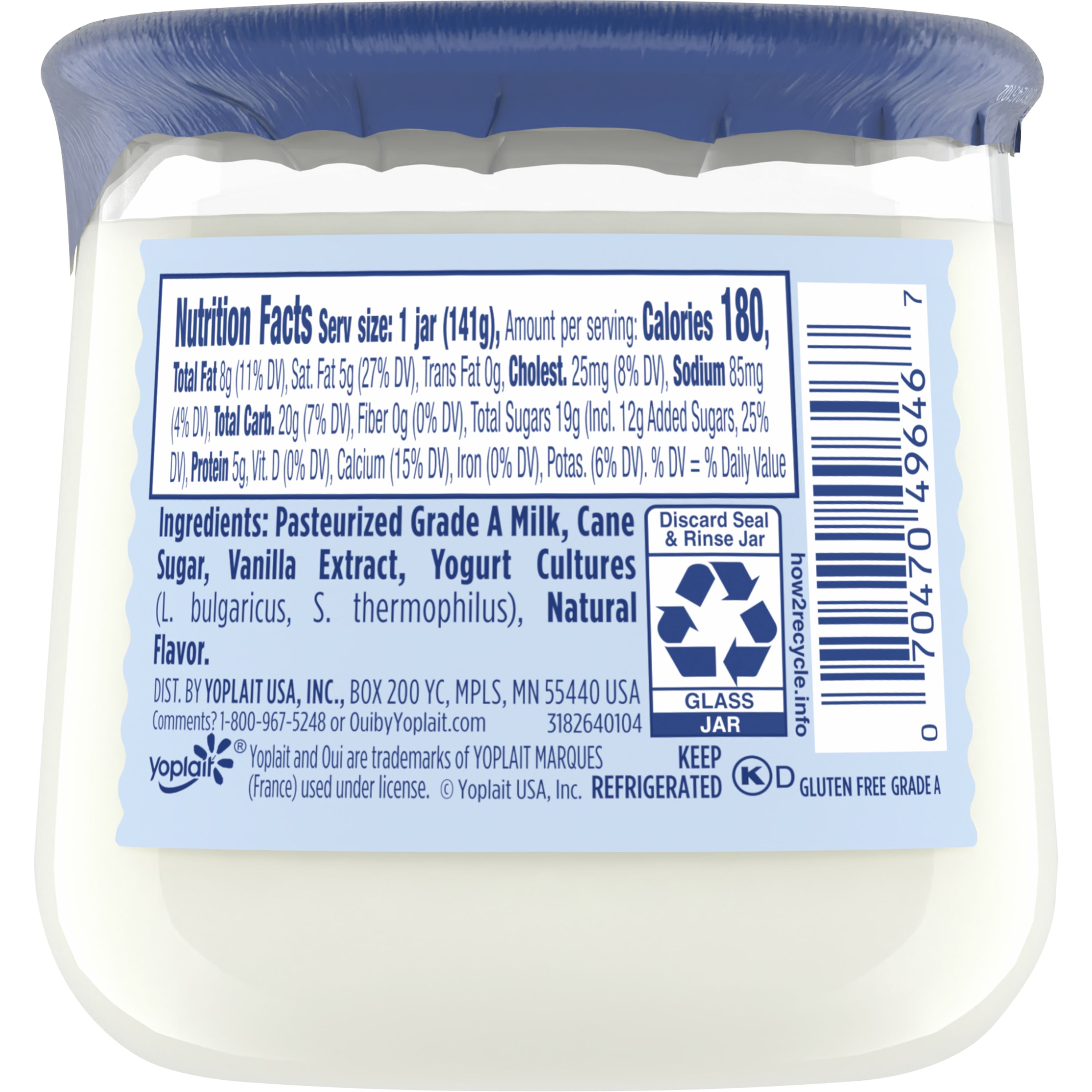 Yoplait Yogurt Vanilla Nutrition Facts Besto Blog
