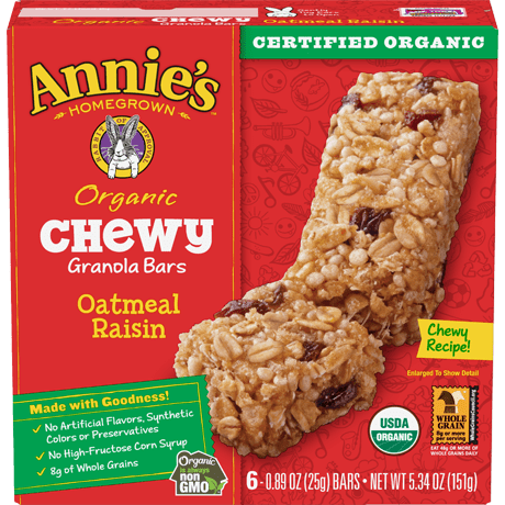 annie's granola bars
