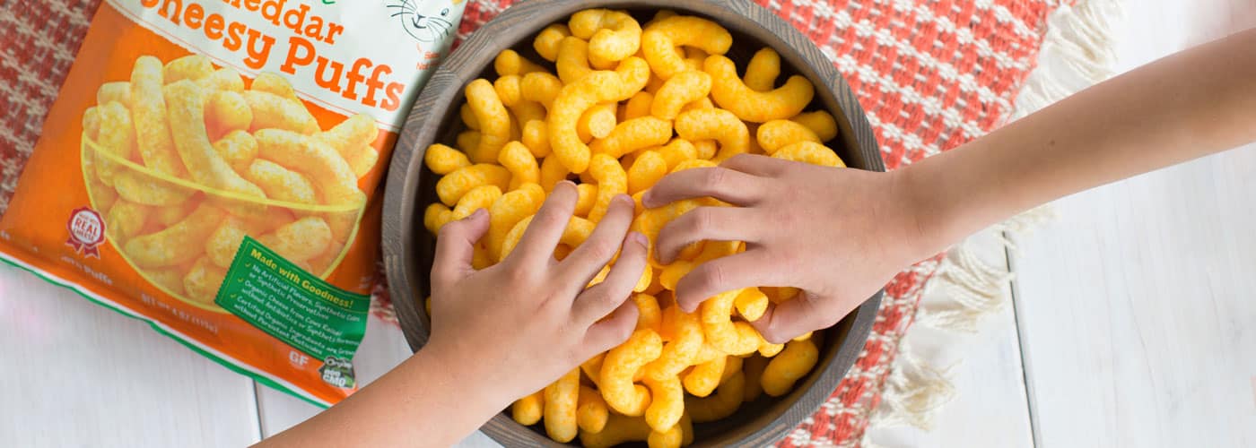 Organic Cheesy Smile & Bunny Tail Puffs Annie's Homegrown