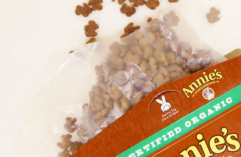 Our recycled cereal liner pouch