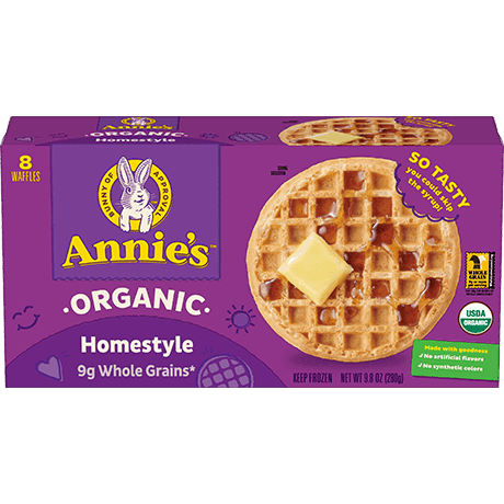 Annie S Organic Frozen Waffle Homestyle Annie S