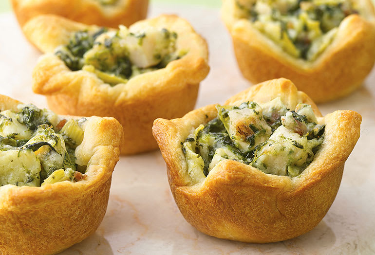 Cheesy Chicken and Artichoke Bites