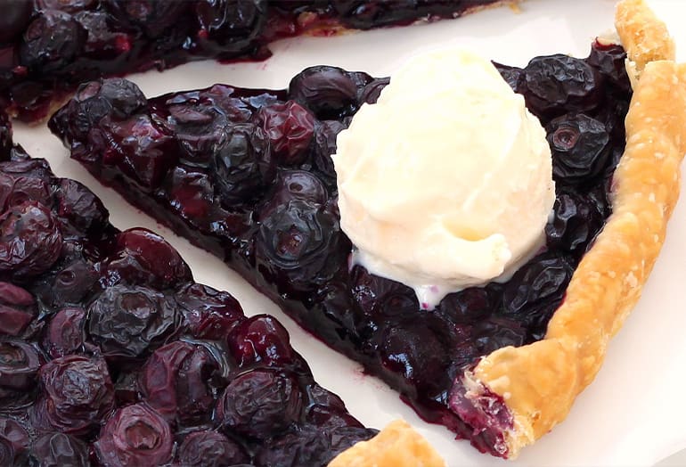 image of easiest ever blueberry tart