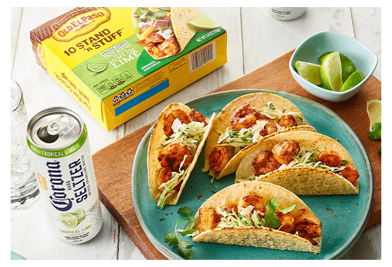 Shrimp Tacos with Creamy Lime Slaw