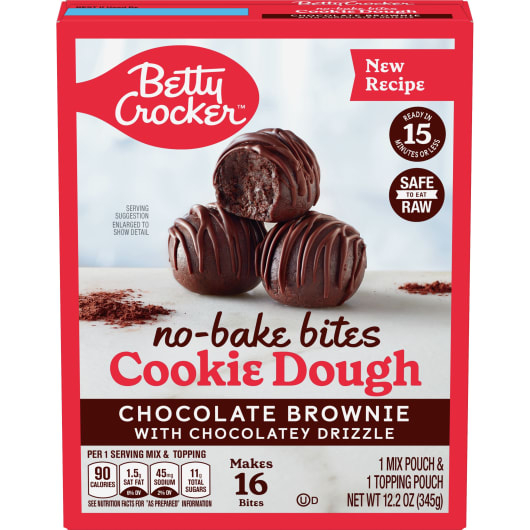 Betty Crocker™ No-Bake Bites Cookie Dough, Chocolate Brownie ...