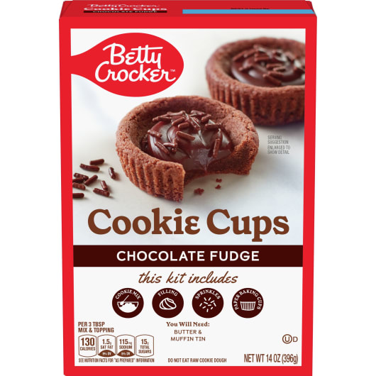 Betty Crocker Cookie Cups Chocolate Fudge