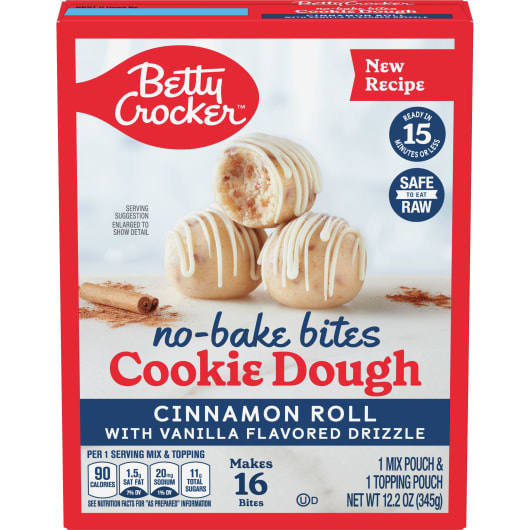 Betty Crocker™ NoBake Bites Cookie Dough Cinnamon Roll with Vanilla
