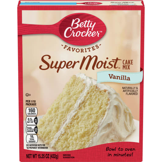 Betty Crocker™ Super Moist™ Favorites Vanilla Cake Mix - Front