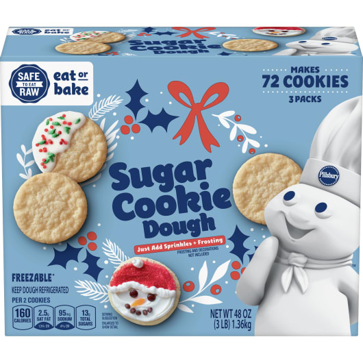 Pillsbury™ Ready To Bake™ Sugar Cookie Dough 72ct