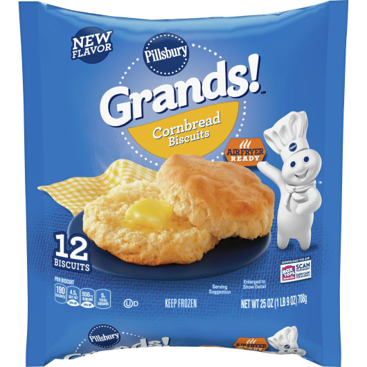 Pillsbury Grands! Cornbread Frozen Biscuit 12 Count