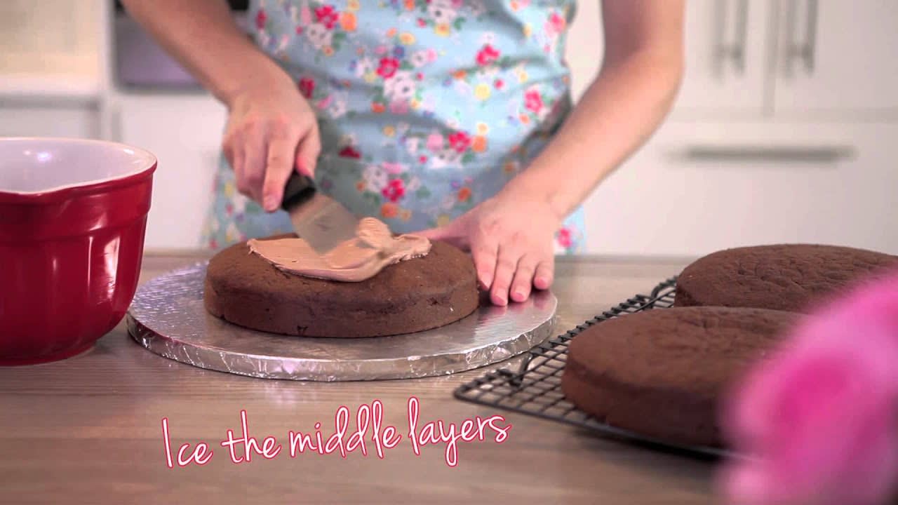 Video thumbnail image. Triple Layer Chocolate Cake