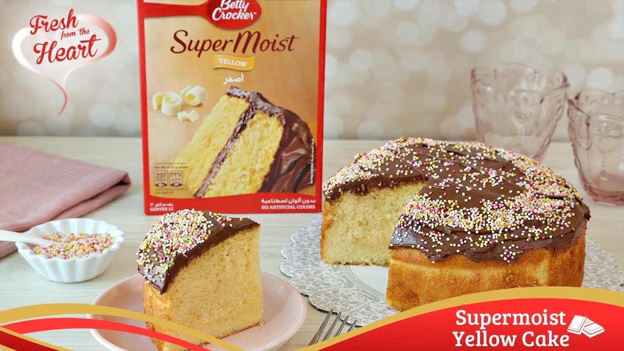 Video thumbnail image. Simple 3-Step Yellow Cake