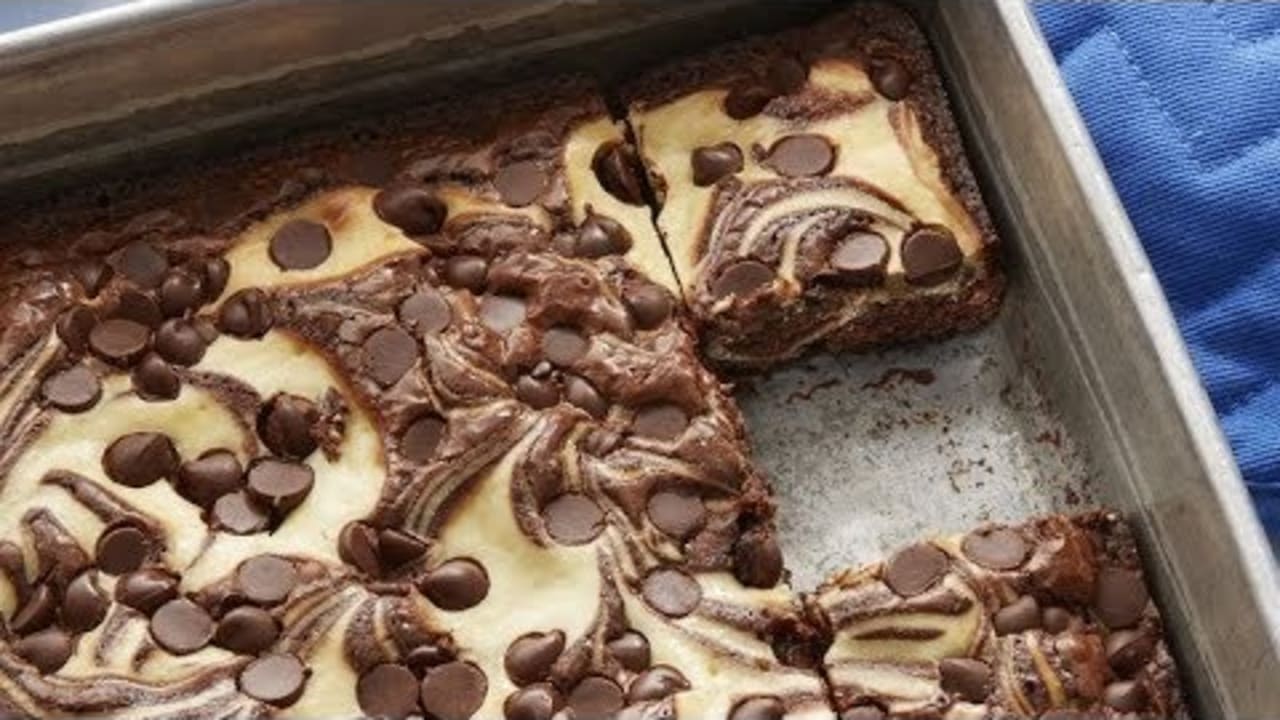 Video thumbnail image. Cream Cheese Swirl Brownies | Betty Crocker Recipe