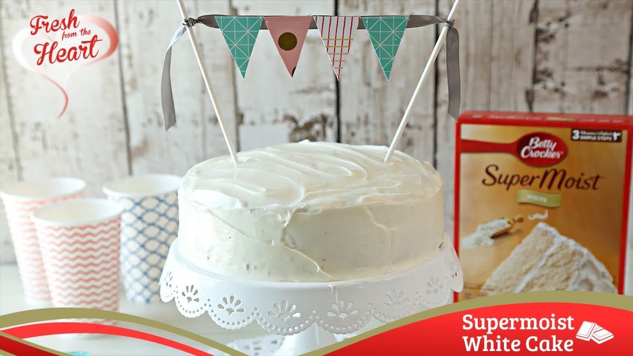 Video thumbnail image. Delightful White Cake