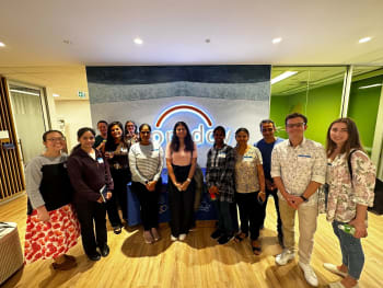 Group shot of Generation Australia graduates at the Workday office