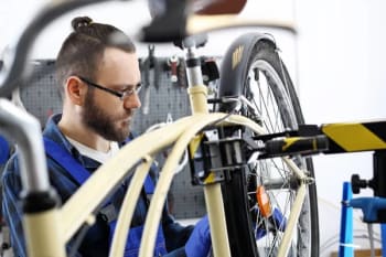 A bike and scooter mechanic