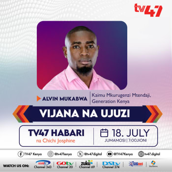 Our Interim CEO at Vijana na UJuzi, TV 47 Show