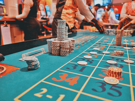 Parte della tavola di roulette