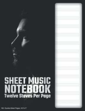 Blank Sheet Music (12/0) - Perform: 160 Pages, Double-Sided, (8.5x11), Cream Paper, Soft Cover, by David Marlowe
